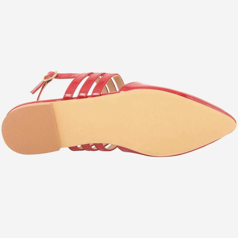 Women "XIMENA" Flat with Buckle Sandals
