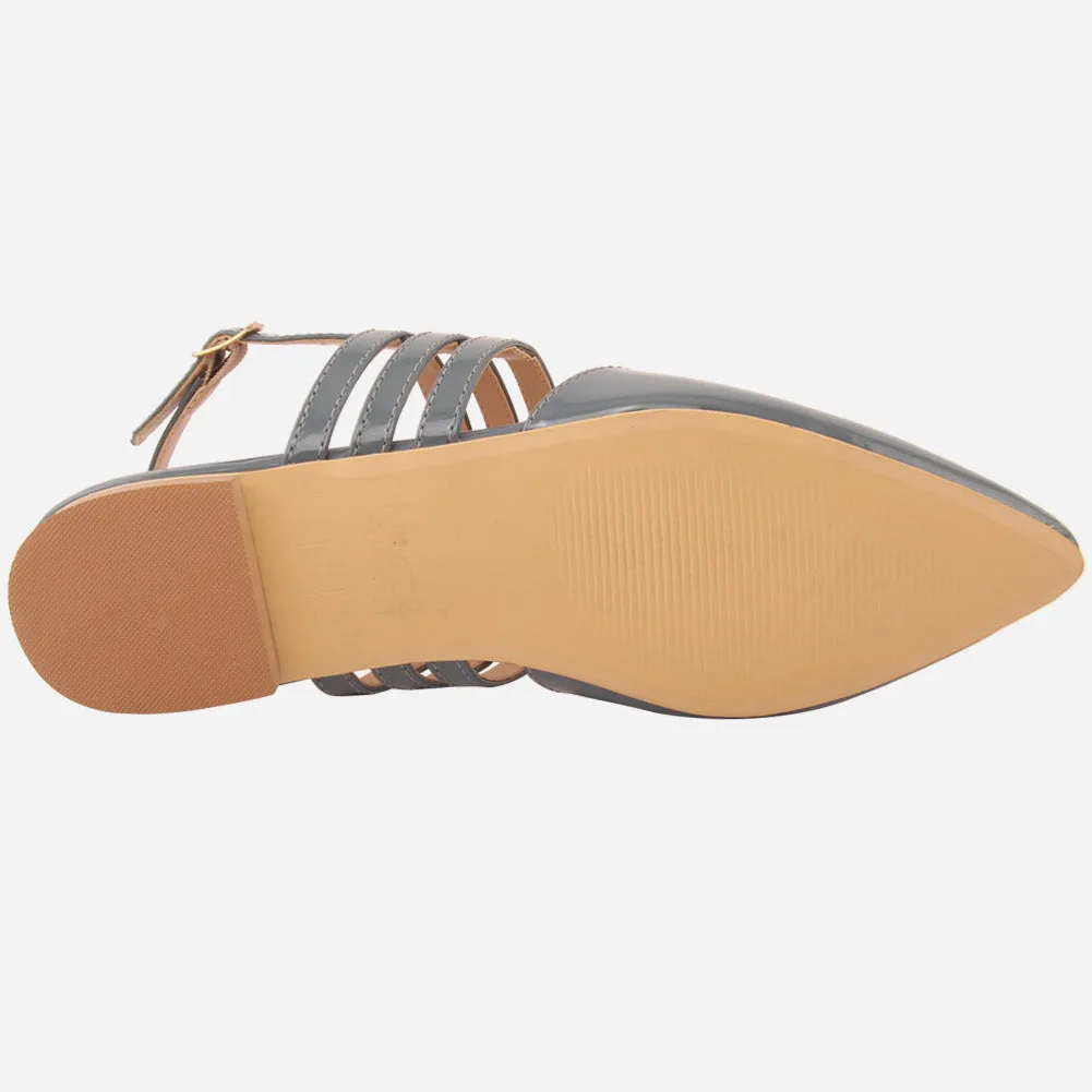 Women "XIMENA" Flat with Buckle Sandals