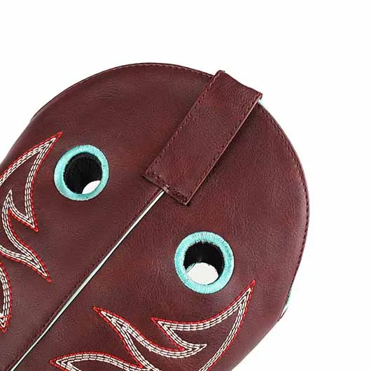 Women's Embroidered Squared Toe Western Medieval Retro Cowboy Boots