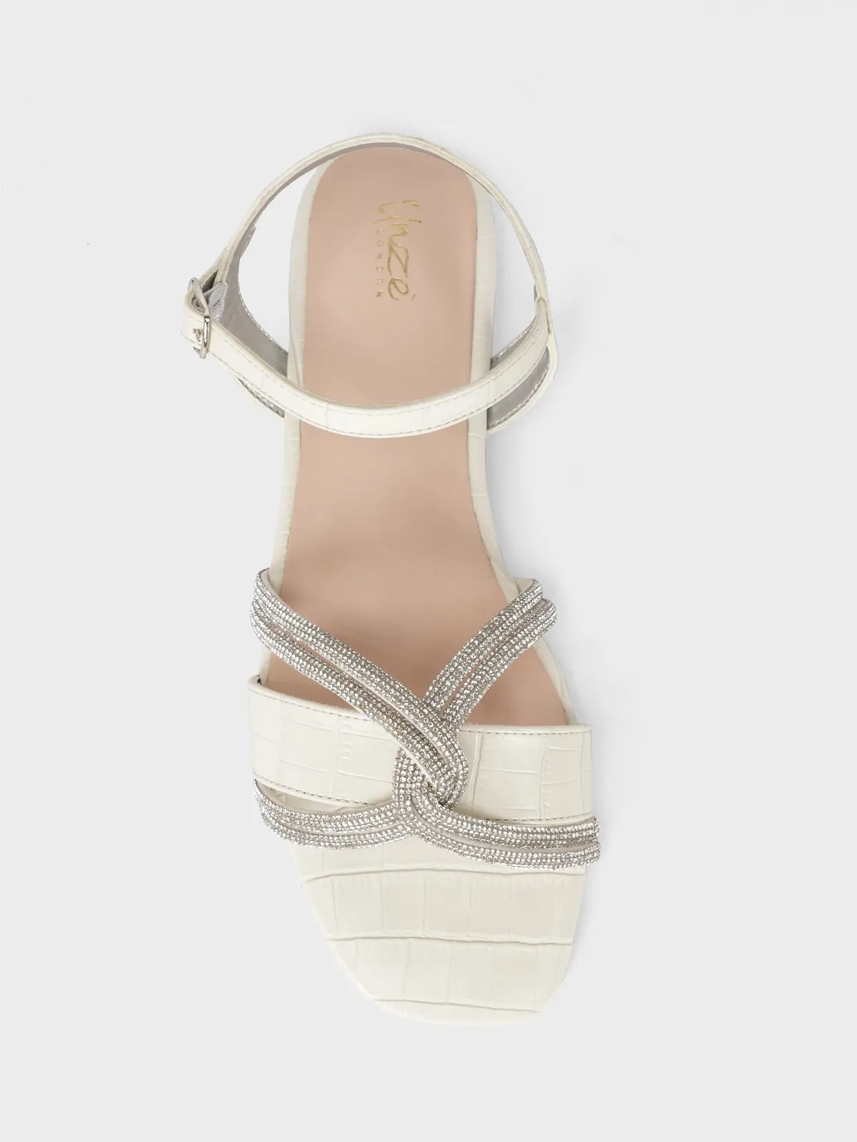Women's "MARTINA" Crystals Detailing Sandals