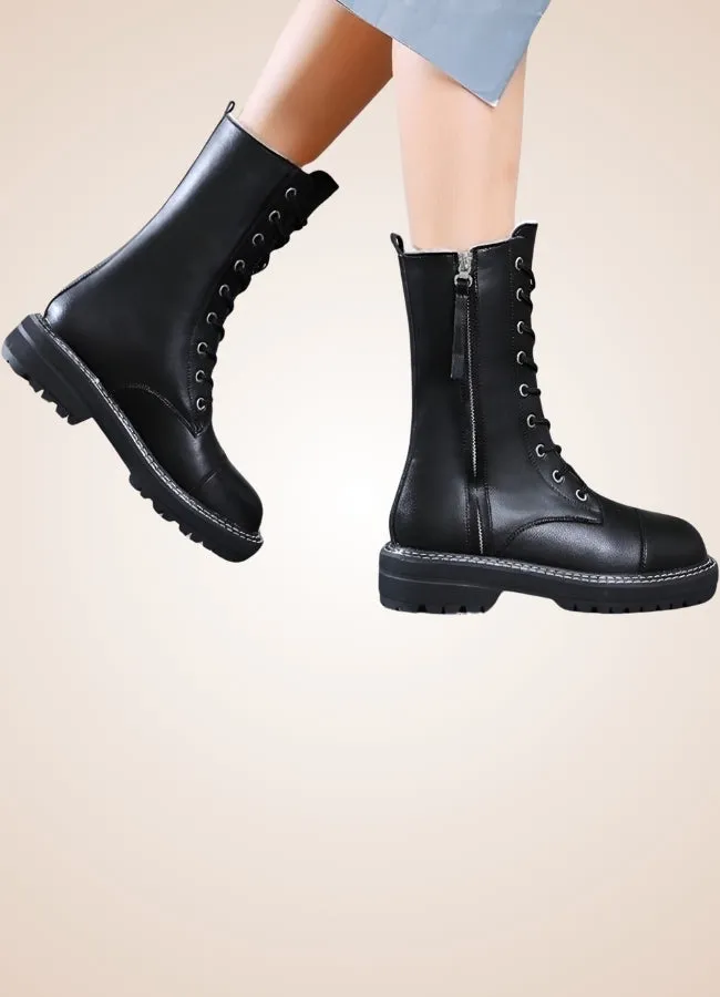Women's Steampunk Leather Boots