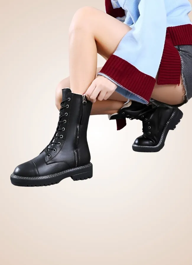 Women's Steampunk Leather Boots
