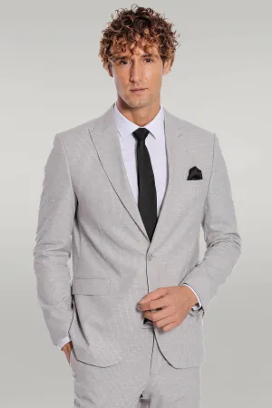 WSS 2 Piece Striped Grey Men Suit  - Singen