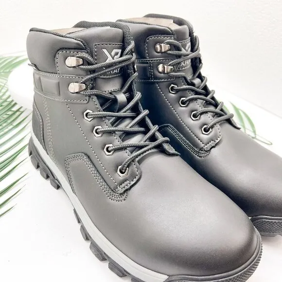 Xray Andy Men's Black Ankle Boots Size 10 Lace Up Round Toe Casual NWB