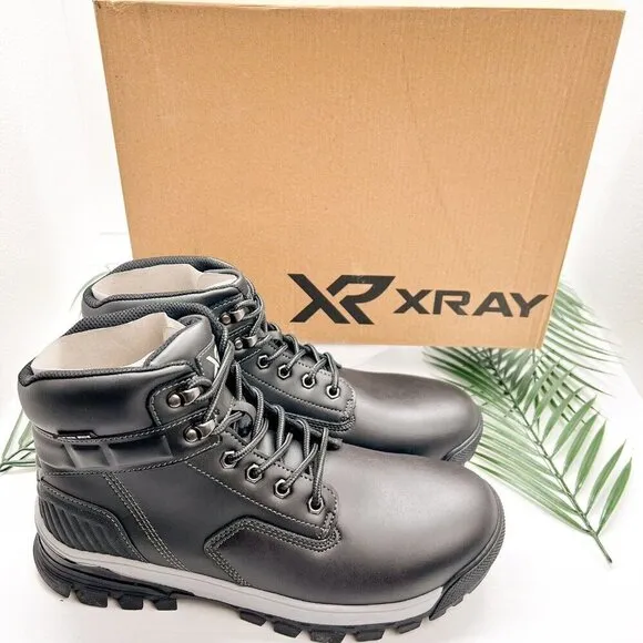 Xray Andy Men's Black Ankle Boots Size 10 Lace Up Round Toe Casual NWB